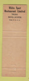 Matchbook Cover - White Spot Restaurant Truro NS