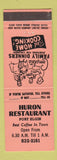 Matchbook Cover - Huron Restaurant Port Elgin ON
