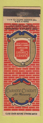Matchbook Cover - Carney Cement Masonry Mankato MN WEAR