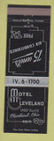Matchbook Cover - Motel Leveland Cleveland OH