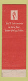 Matchbook Cover - Hickey Freeman Men's Clothes Jacon Mayer  WEAR