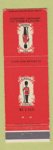 Matchbook Cover - The Gunnery Springfield MA