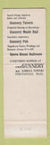 Matchbook Cover - The Gunnery Springfield MA