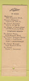 Matchbook Cover - St Clairs Cambridge MA Miami FL Pompano Beach Fort Lauderdale