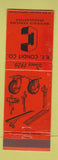 Matchbook Cover - RE Condit Materials Handling Dayton Cincinnati OH WORN