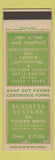 Matchbook Cover - Business Systems Tucker Bros South Bend IN WEAR