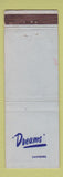 Matchbook Cover - Dreams Cantegril WEAR