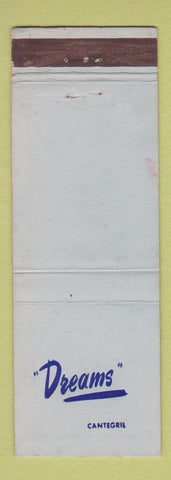 Matchbook Cover - Dreams Cantegril WEAR