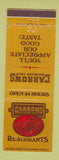 Matchbook Cover - Carrows Hickory Chip Restaurants