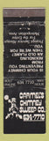 Matchbook Cover - Carmel's Chimney Sweep Australia WORN