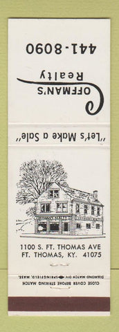 Matchbook Cover - Coffman's Real Estate Fort Thomas KY