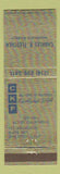 Matchbook Cover - Charles Fletcher Insurance San Diego CA