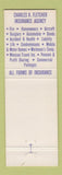 Matchbook Cover - Charles Fletcher Insurance San Diego CA
