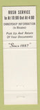 Matchbook Cover - Chadborn Wyandotte County Title Kansas City KS