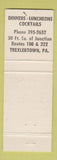 Matchbook Cover - 1760 House Trexlertown PA WEAR