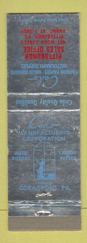 Matchbook Cover - Codo Carbon Papers Pittsburgh PA