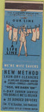 Matchbook Cover - New Method Dry Cleaning San Francisco CA Girlie