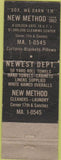 Matchbook Cover - New Method Dry Cleaning San Francisco CA Girlie