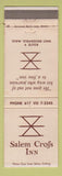 Matchbook Cover - Salem Cross Inn West Brookfield MA