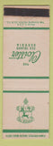 Matchbook Cover - The Cloister Sea Island GA WEAR