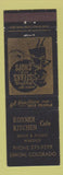 Matchbook Cover - Korner Kitchen Cafe Limon Colorado Bernie Waddick WEAR