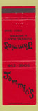 Matchbook Cover - Jammie's Restaurant Motel Cisco TX
