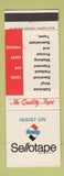 Matchbook Cover - Sellotape Tape Tony De Lautour