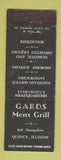 Matchbook Cover - Cards Mens Grill Quincy IL WEAR
