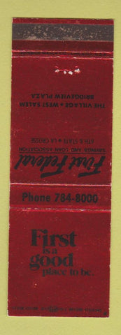 Matchbook Cover - First Federal Savings La Crosse WI