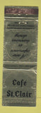 Matchbook Cover - Cafe St Clair Memphis TN