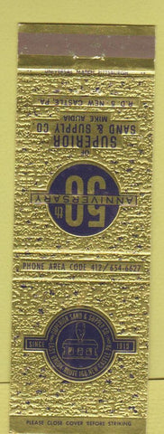 Matchbook Cover - Superior Sand and Supply New Castle PA