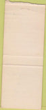 Matchbook Cover - Roof Burdick Massey Furguson Tractors Williams CA BOBTAIL