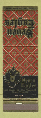 Matchbook Cover - Seven Eagles Restaurant Des Plaines IL