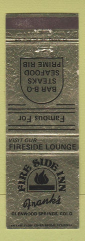 Matchbook Cover - Fire Side Inn Glenwood Springs Colorado
