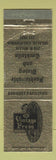 Matchbook Cover - Vintage Press Restaurant Visalia CA