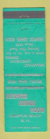 Matchbook Cover - Renwod Dining Room Hampton Beach NH