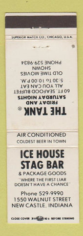 Matchbook Cover - Ice House Stag Bar New Castle IN WEAR