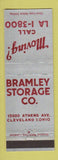 Matchbook Cover - Bramley Storage Company Cleveland OH WEAR