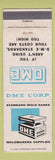 Matchbook Cover - DME Corp Standard Mold Bases Detroit MI WEAR