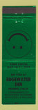 Matchbook Cover - Edgewater Inn Fresno CA AMCAL Match Club 1977 GREEN