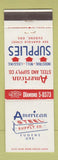Matchbook Cover - American Steel and Supply Eugene OR