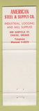 Matchbook Cover - American Steel and Supply Eugene OR