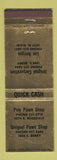 Matchbook Cover - Poly Pawn Shop Los Amigos Unigoal Fort Worth TX