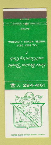 Matchbook Cover - Lake Region Yacht and Country Club Winter Haven FL