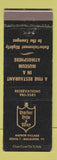 Matchbook Cover - Harbor Hide A Way Shelburne VT