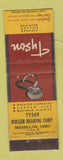 Matchbook Cover - Tyson Roller Bearings Massillon ON WEAR