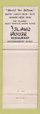Matchbook Cover - Island House Freeport Grand Bahama WEAR