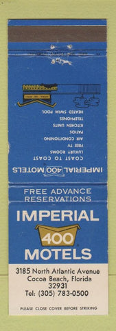 Matchbook Cover - Imperial 400 Motels Cocoa Beach FL