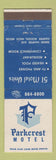 Matchbook Cover - Parkcrest Motel Harper Woods MI WEAR