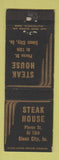 Matchbook Cover - Steak House Sioux City IA